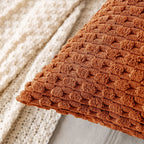 Soft Striped Throw Pillow Cover for Fall