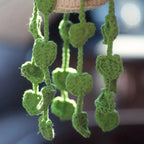 Handmade Crochet Succulent Car Hanging