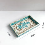 Handmade Shell Tray – Oval & Rectangular Decorative Jewelry Organizer for Boho Home Decor