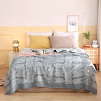 Lightweight Cotton Boho Throw Blanket