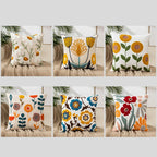 Vintage Floral Embroidered Pillowcase