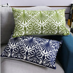 Boho Embroidered Cushion Cover – Decorative Cotton Canvas Pillow Sham