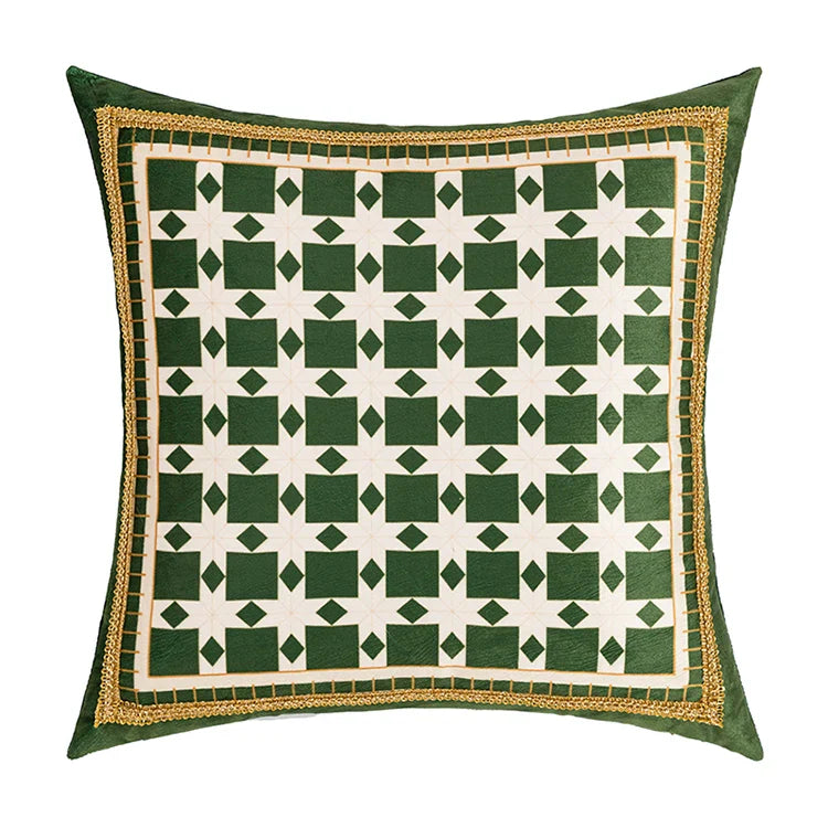 Velvet Patterned Pillow Cover – Soft Decorative Cushion Cover