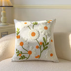 Boho Floral Tufted Decorative Throw Pillow Cover