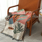 Boho Tassel Throw Blanket
