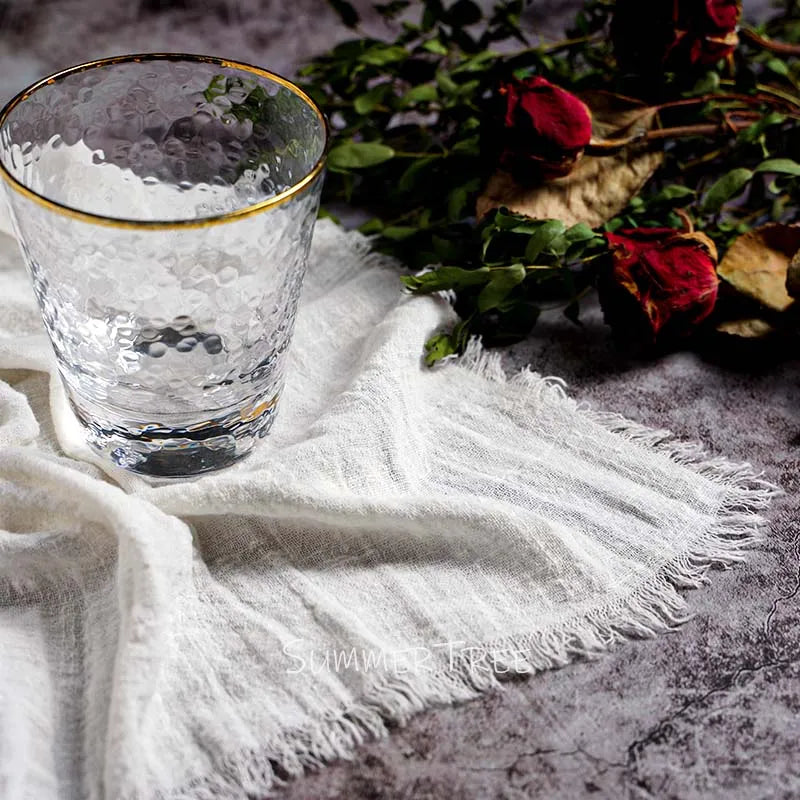 Rustic Cotton Gauze Reusable Napkin – Boho Kitchen & Table Decor - Rust