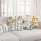 🌼 Cozy Embroidered Throw Pillow Cover – Nordic-Inspired Boho Home Decor Accent