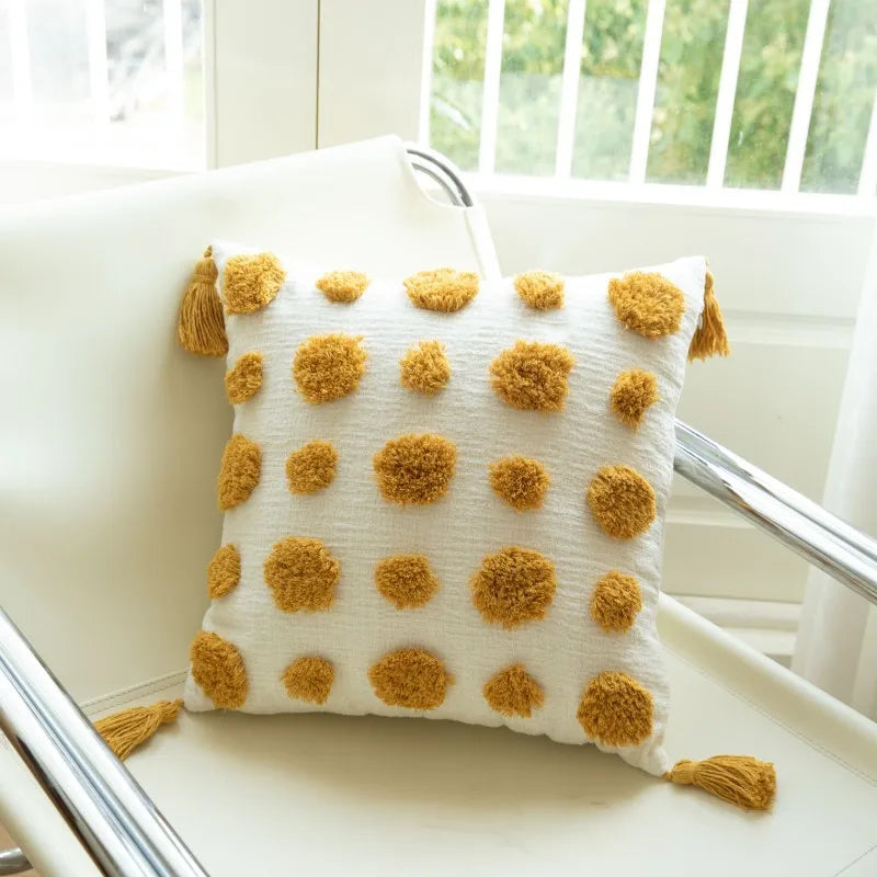 Burnt Orange Boho Embroidered Pillow Covers