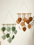Leaf Macrame Wall Tapestry – Boho Cotton Wall Hanging