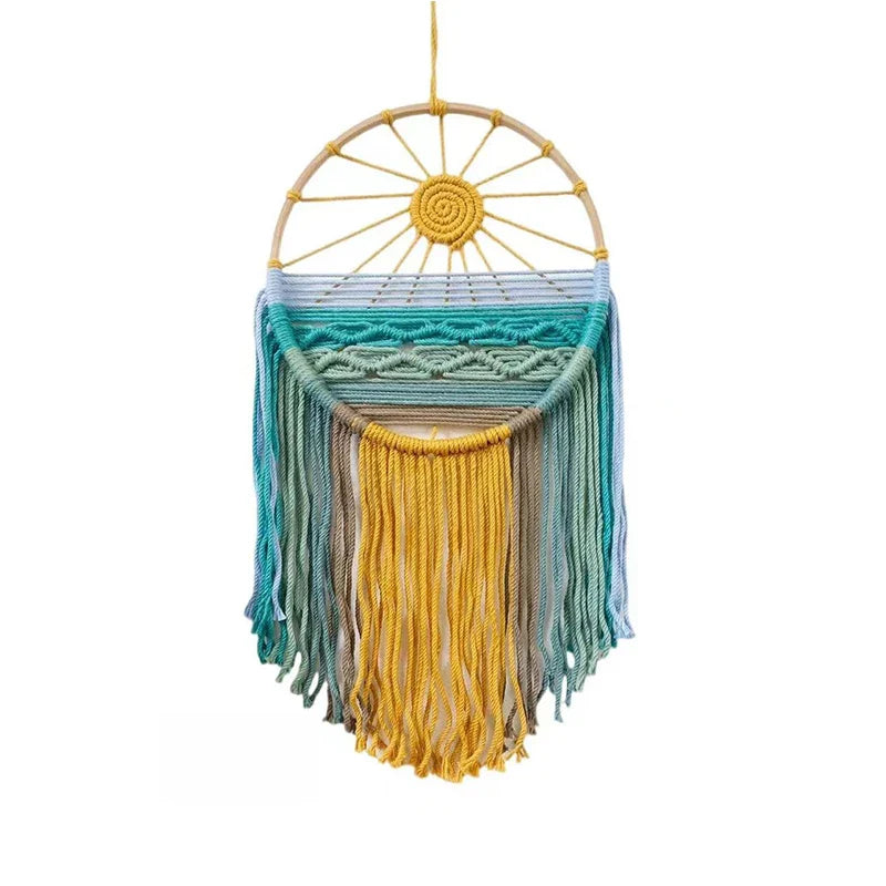Sunrise & Sunset Woven Boho Cotton Tapestry