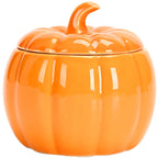 Ceramic Pumpkin Candy Jar – Decorative Tea or Treat Container