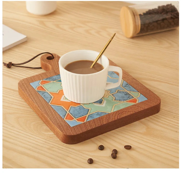 Bohemian Decorative Wood Trivets