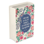 The Great Gatsby / Pride and Prejudice Square Painted Flowers Display Book Ceramic Vase Arrangement Art Decor Home Decoration Boho