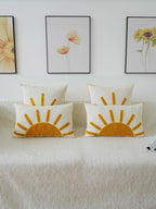 Sun Tufted Embroidered Pillowcase