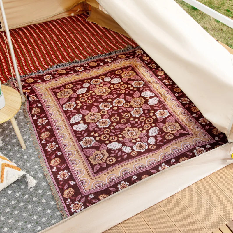Cozy Boho Cotton-Linen Blankets