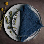 Rustic Cotton Gauze Reusable Napkin – Boho Kitchen & Table Decor - Rust