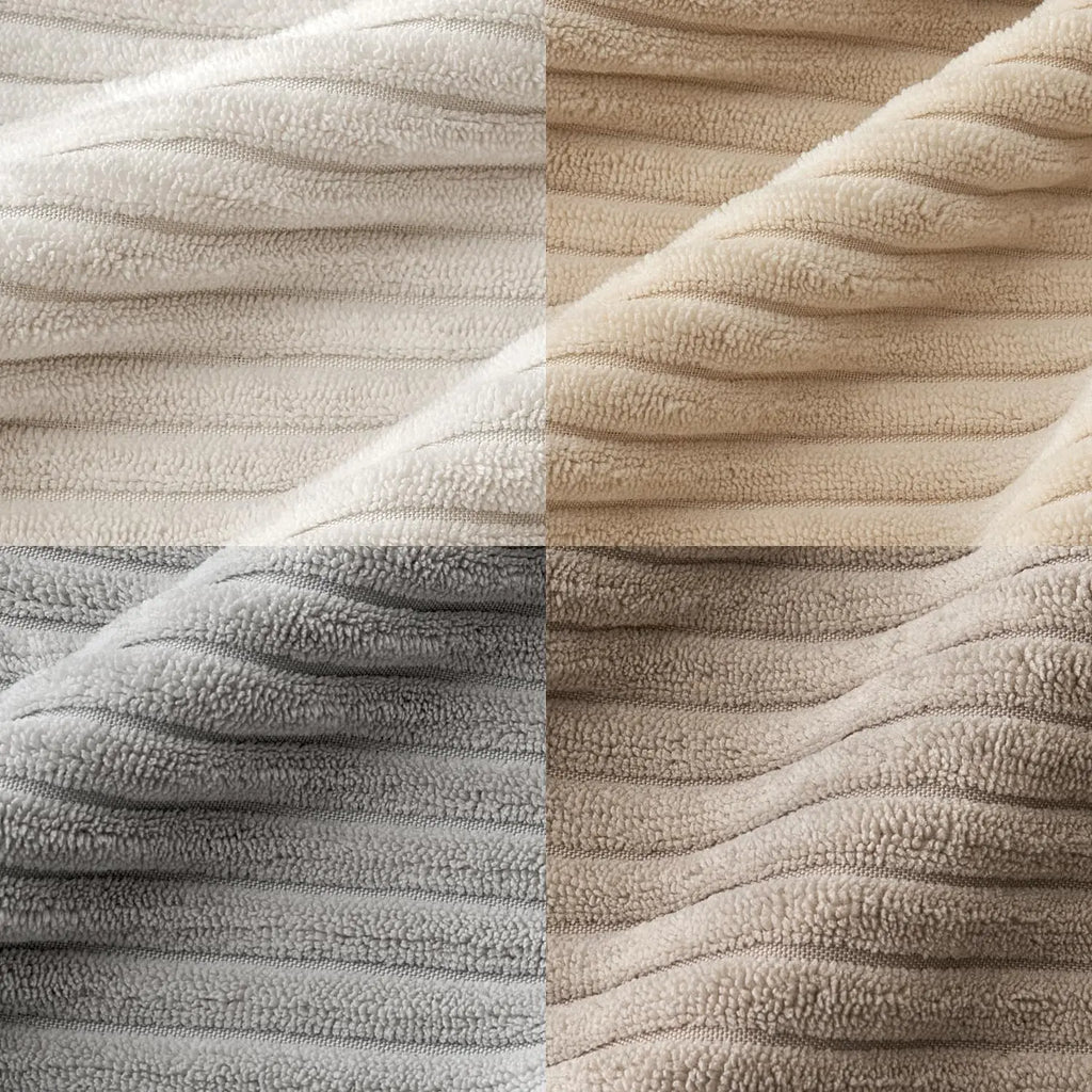 Corduroy Striped Cushion Cover – Soft Boho Throw Pillow Case