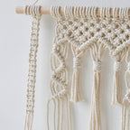 Macramé Wood Hanging Wall Shelf