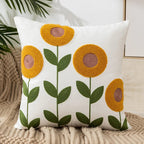 Vintage Floral Embroidered Pillowcase