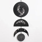 Wooden Wall Hanging Moon Phase Garland Wall Decor Hanging Ornaments Decoration Boho Home Decor for Nursery Ornament Gift
