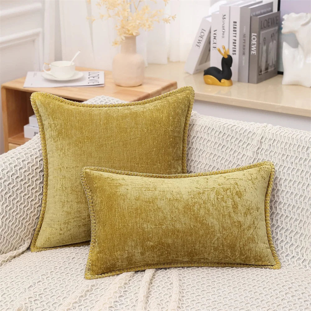 Luxury Chenille Throw Pillow Cover