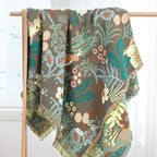 Jungle Tiger Cotton Throw Blanket