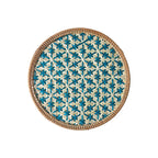 Hand-Woven Bamboo Boho Placemats – Round Rattan Table Mats for Rustic Kitchen