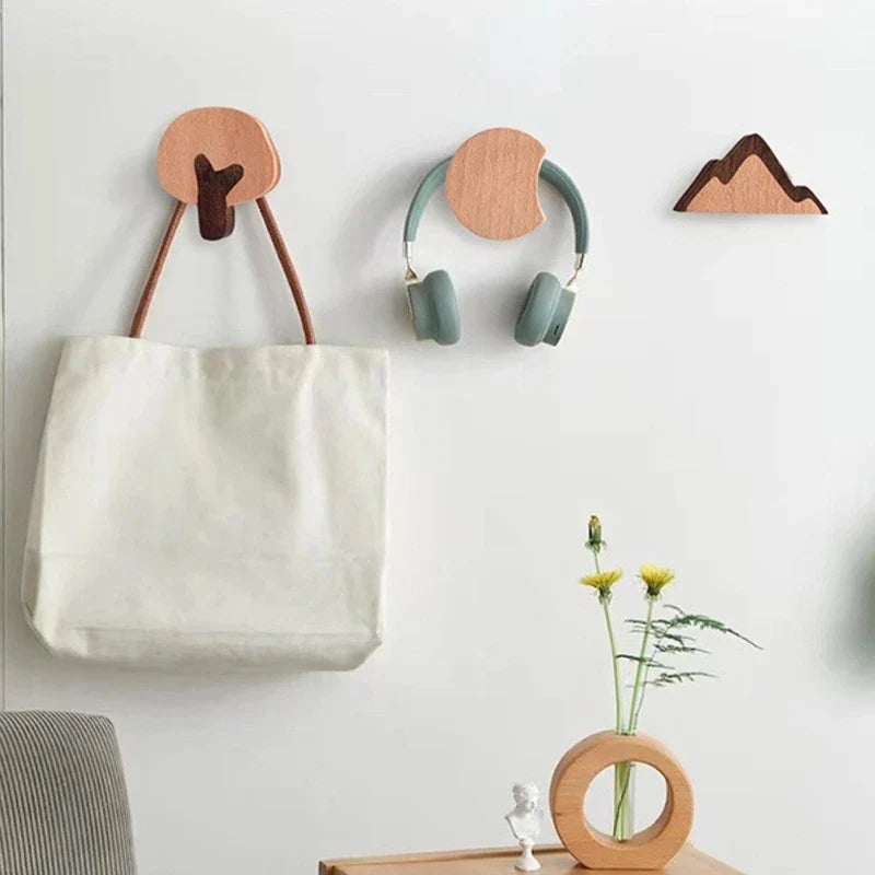 Cute Wooden Animal Wall Hook – Beech Wood Decorative Hanger for Kids Rooms, Entryways, Kitchens & More (1pc)