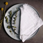 Rustic Cotton Gauze Reusable Napkin – Boho Kitchen & Table Decor