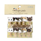 Whimsical Wooden Photo Clips (Set of 10)