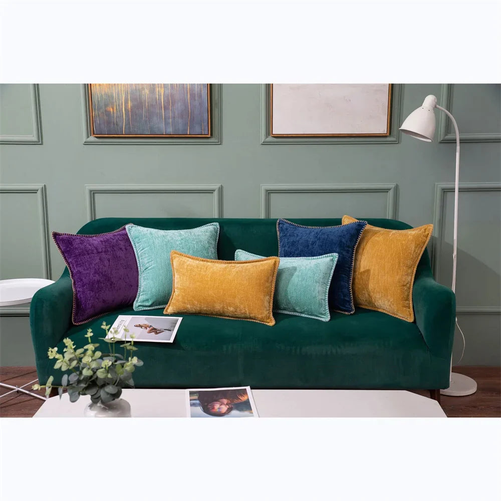 Luxury Chenille Throw Pillow Cover