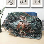 Cozy Boho Cotton-Linen Blankets