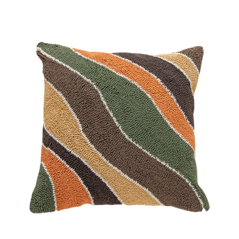 Abstract Tufted Landscape & Nature-Inspired Pillow Covers