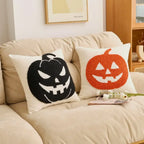 Tufted Pumpkin Pillow Cover – Halloween Cushion for Sofa, Bed & Kids’ Room