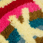 GET NAKED Tufted Bath Mat – Colorful Microfiber Rug for Boho Bathroom Vibes