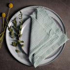 Rustic Cotton Gauze Reusable Napkin – Boho Kitchen & Table Decor - Rust
