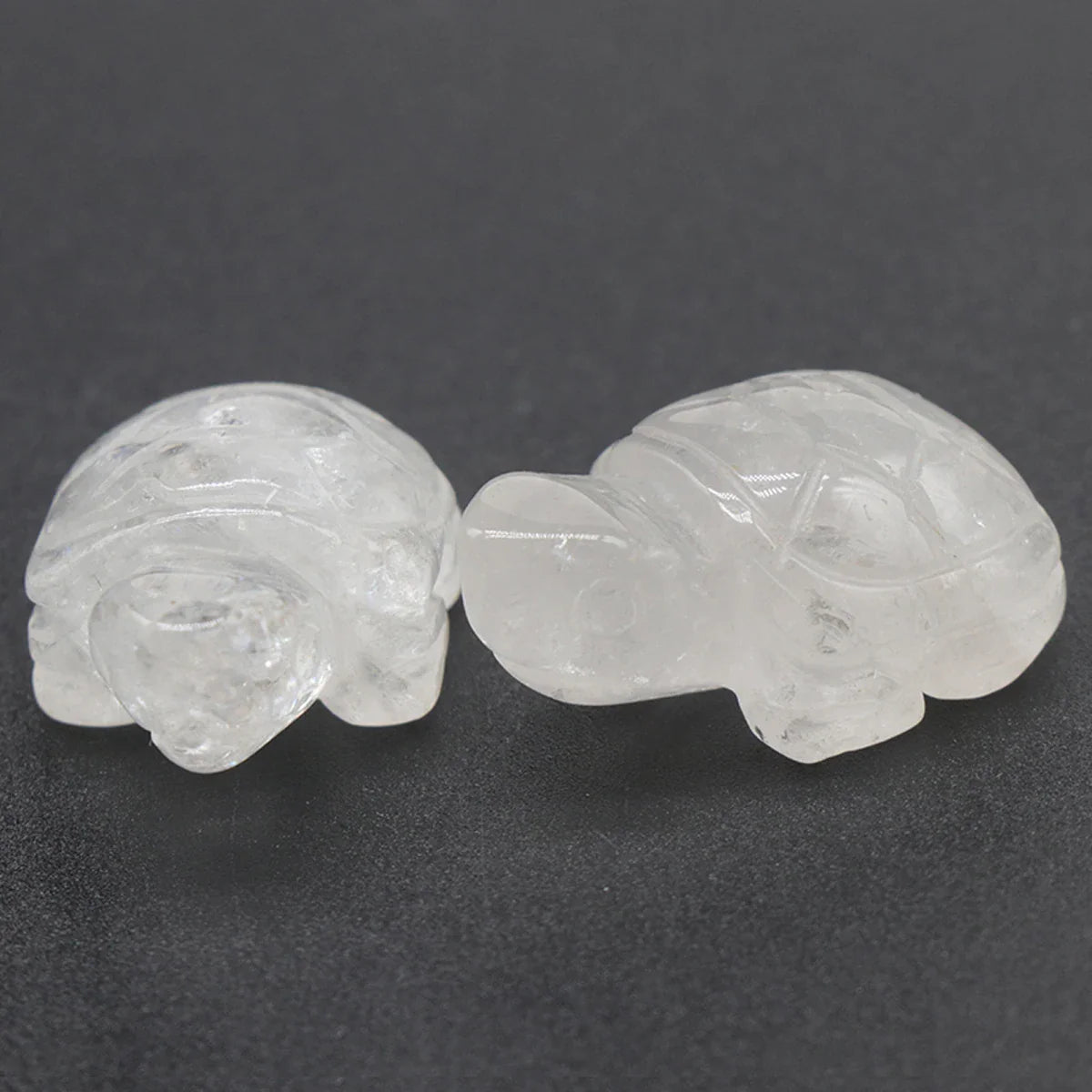 Mini Natural Gemstone Turtle Figurine – Hand-Carved Crystal Animal for Chakra Healing & Boho Home Decor
