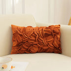 French Style Embroidered Patchwork Pillow Cover – Floral Cushion for Sofa, Bed & Living Room Decor
