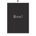 Fall Halloween Skull & Plant Canvas Wall Art Prints
