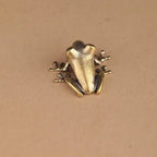 Vintage Brass Frog Mini Figurine