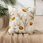 Vintage Floral Embroidered Pillowcase
