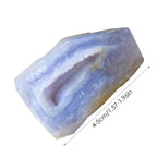 Blue Agate Rough Vase Filler Rocks Natural Mineral Ore Blue Lace Agate Crystal For Bonsai Fish Tank Flower Pot Decoration