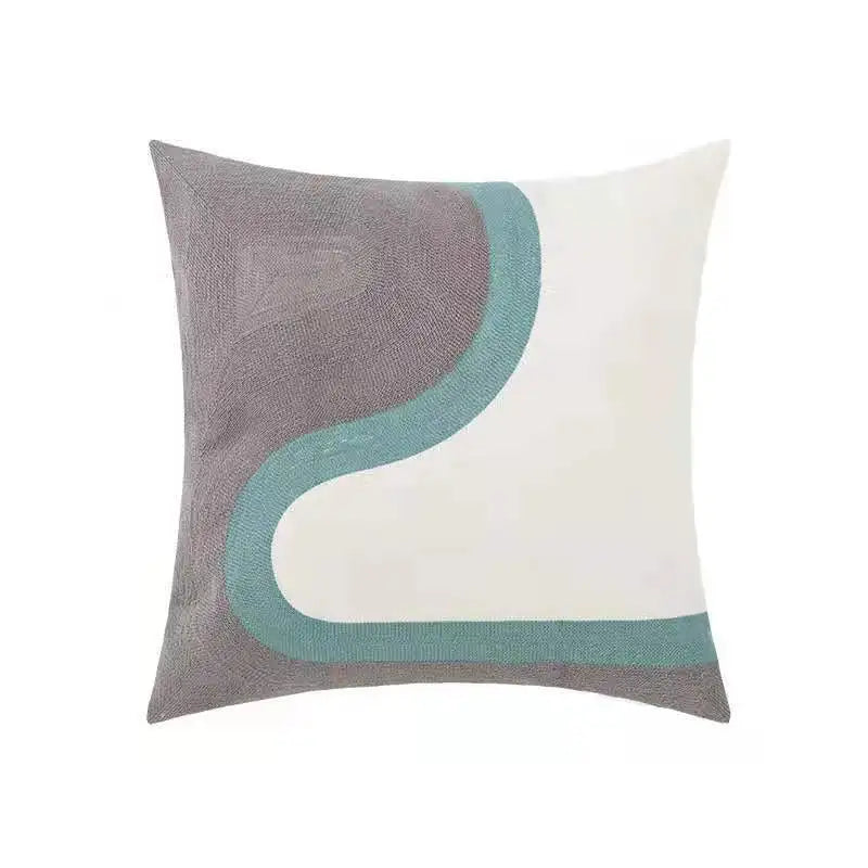 🌼 Cozy Embroidered Throw Pillow Cover – Nordic-Inspired Boho Home Decor Accent