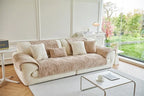 1PC Wave Striped Sofa Cover Solid Color Thicken Plush Sofa Towel Covers Non-slip Couch Slipcovers Sofa Mat for Living Room