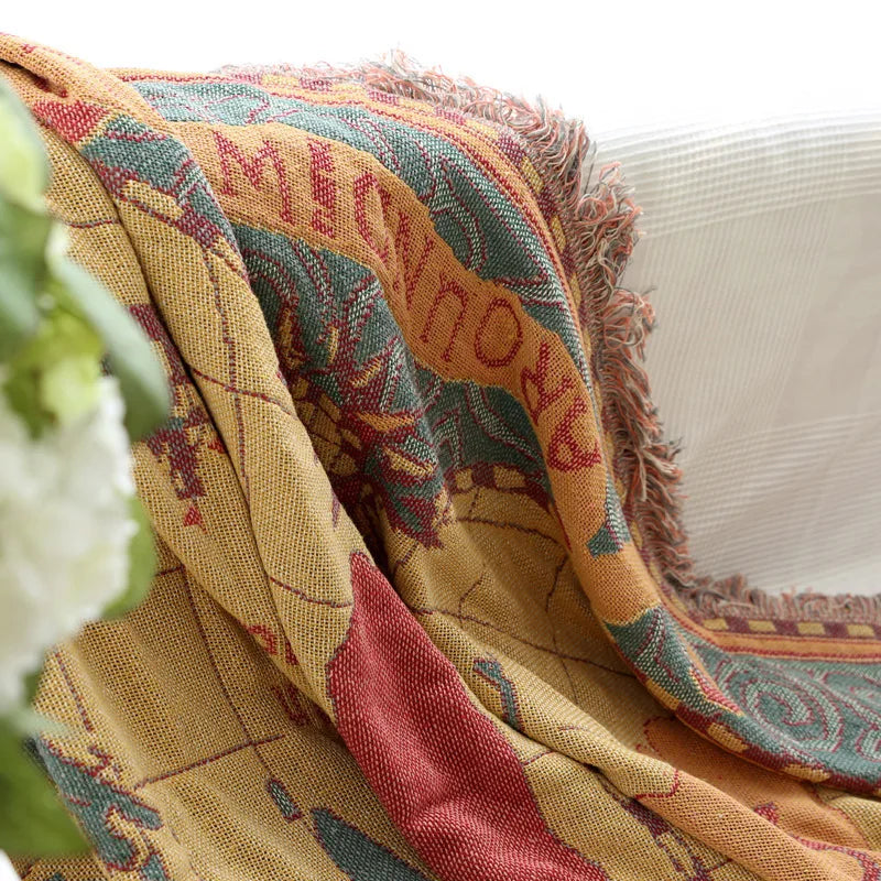 Cotton Bohemian Woven Blankets