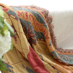 Cotton Bohemian Woven Blankets