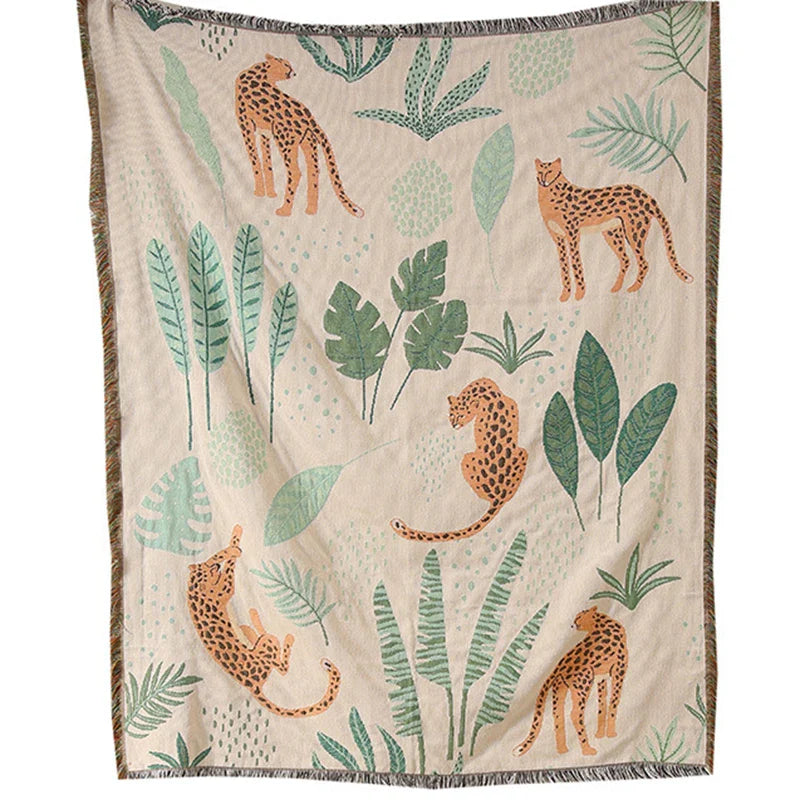 Boho Tassel Throw Blanket