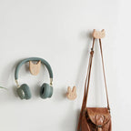 Cute Wooden Animal Wall Hook – Beech Wood Decorative Hanger for Kids Rooms, Entryways, Kitchens & More (1pc)