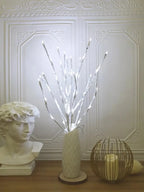1 PC White Birch Branch Light LED Festive Lights Battery Operated For Christmas Party Wedding Decoration Home Decor Twig Boho Warm Lighting