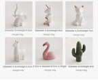 Ceramic Animal Jewelry Holder – Boho Home Decor Trinket Organizer - Rabbit